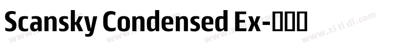 Scansky Condensed Ex字体转换
